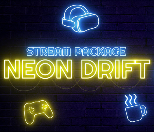 Neon Animated Stream Overlay Pack – Twitch, OBS & Streamlabs | Cyberpunk Streaming Graphics