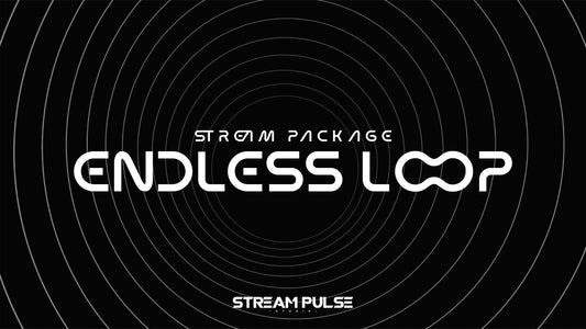 Endless Loop Animated Stream Overlay Pack – Twitch, OBS & Streamlabs | Infinite Motion Streaming Graphics