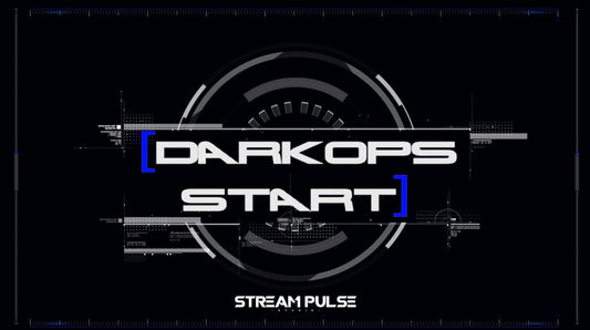 DarkOps Start Animated Stream Overlay Pack – Twitch, OBS & Streamlabs | Dark Gaming Overlay